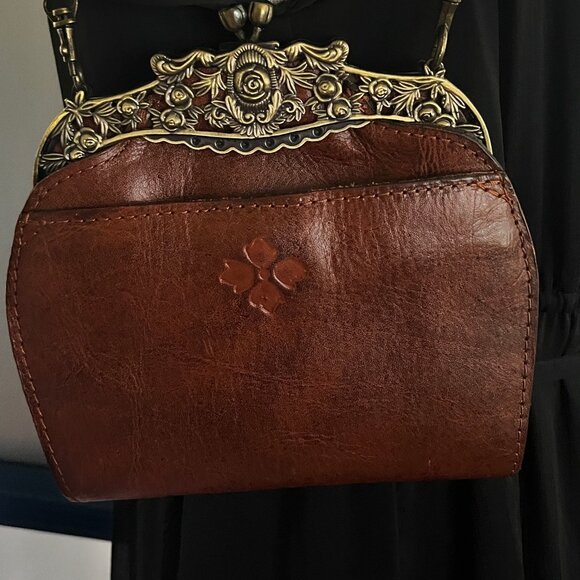 PATRICIA NASH SOFT METALLIC TOOLES ROSARIA SNAP CLOSURE SHOULDER CHAIN WITH SNAP - Picture 8 of 9